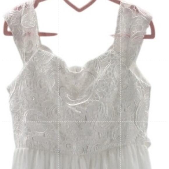 GIRL'S PARTY DRESS SZ 10 white lace flower girl communion baptism NEW B103 - Picture 7 of 7